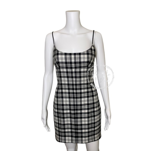 ALEXANDER WANG Tailored Mini Cami Dress Plaid - Picture 16 of 16